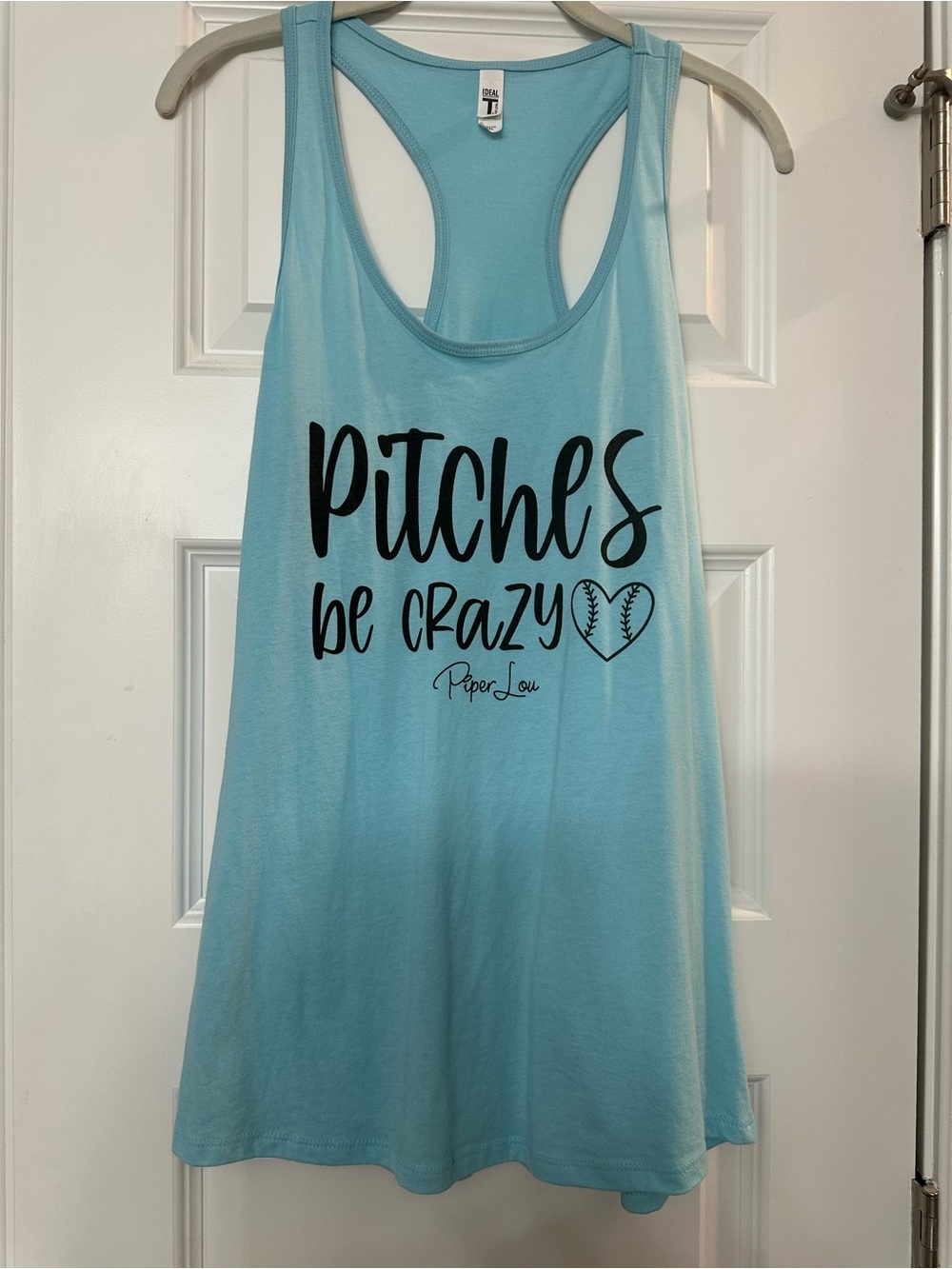 Piper Lou Women’s Aqua Tank Top - 'Pitches Be Crazy' Graphic XXL
